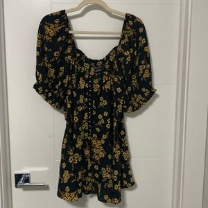 City chic corset front off shoulder blouse